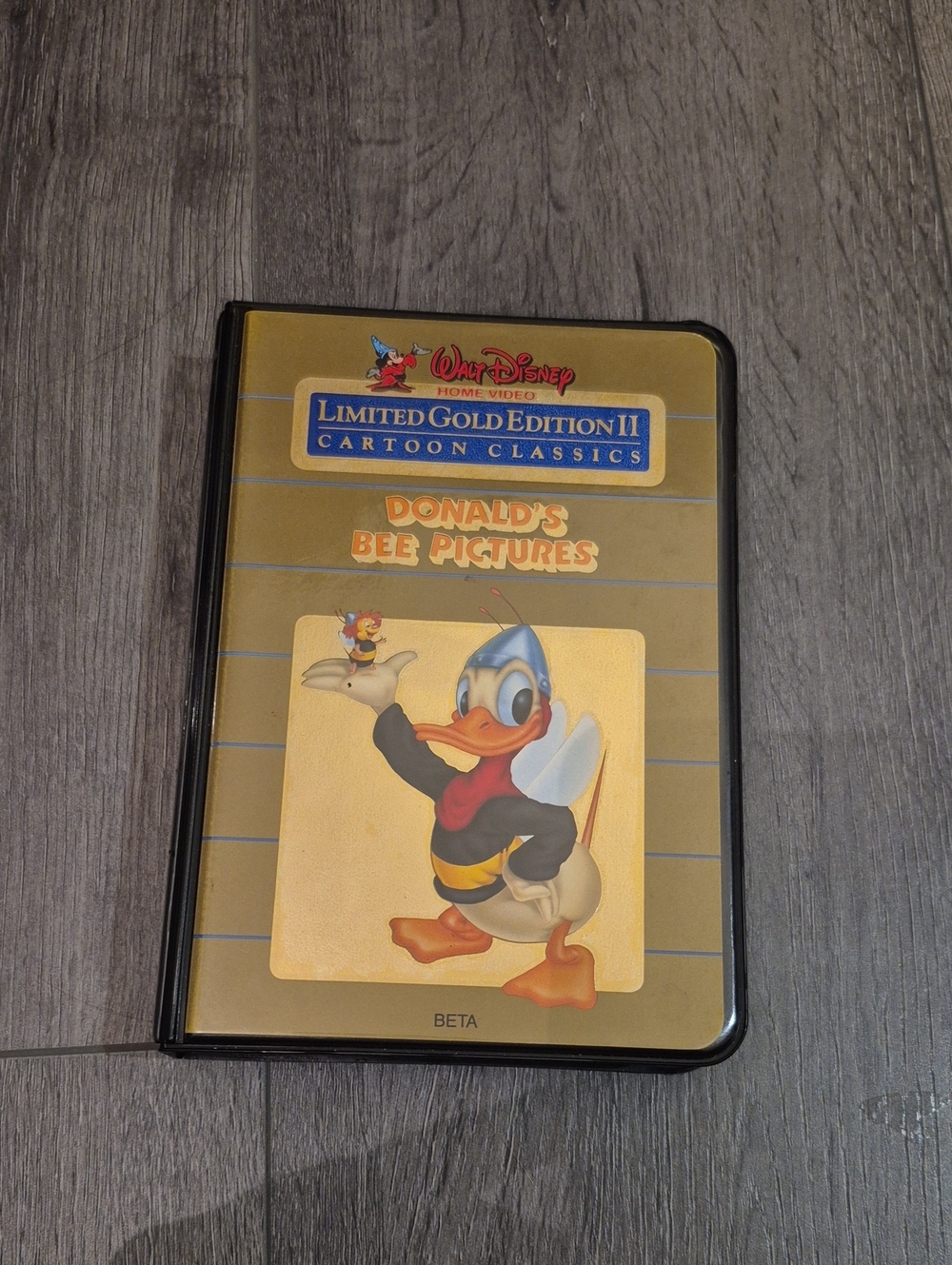 Disney Donald's Bee Pictures Limited Gold Edition II - BETA 1985 VHS - Picture 1 of 7